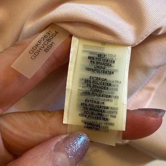 Guess Pastel Pink Bodycon Mini Dress Size Large - Picture 10 of 15